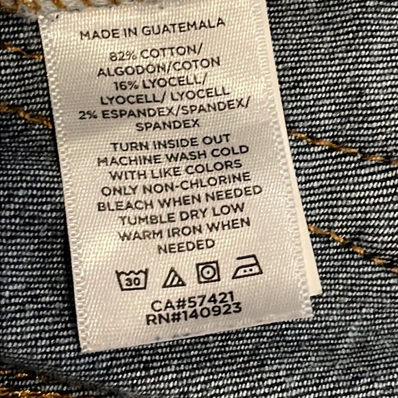 Made and Loved LOFT The Skinny Denim Blue Jean - Size 28/6 - Distressed - Picture 9 of 16